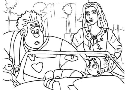 Раскраски Ральф Ральф раскраска 1