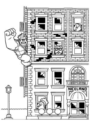 Раскраски Ральф Ральф раскраска 10