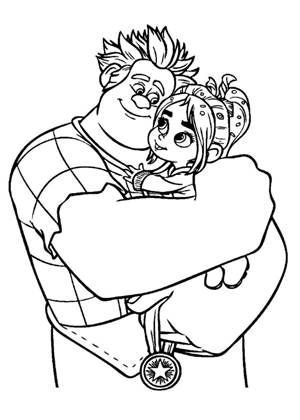 Раскраски Ральф Ральф раскраска 11