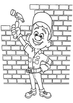 Раскраски Ральф Ральф раскраска 13