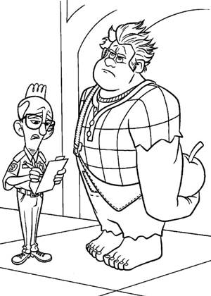 Раскраски Ральф Ральф раскраска 15