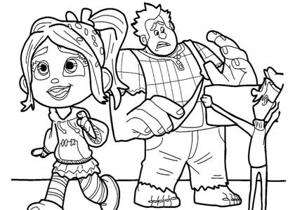 Раскраски Ральф Ральф раскраска 2