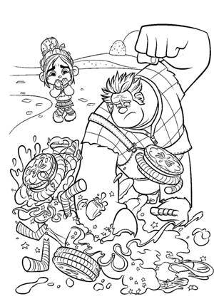 Раскраски Ральф Ральф раскраска 21