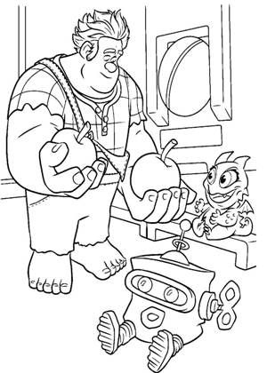 Раскраски Ральф Ральф раскраска 22