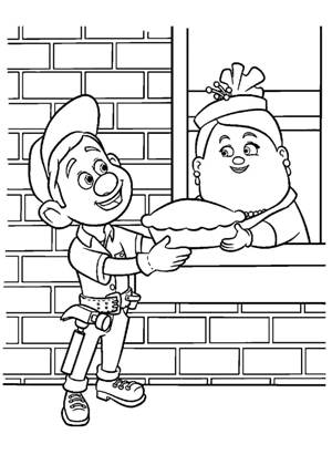 Раскраски Ральф Ральф раскраска 25