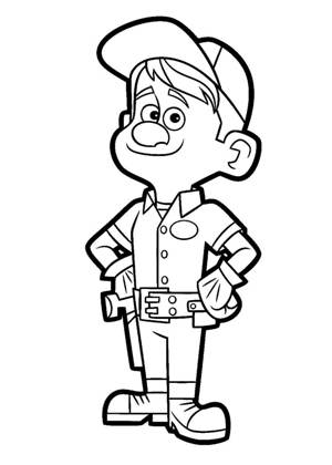 Раскраски Ральф Ральф раскраска 26