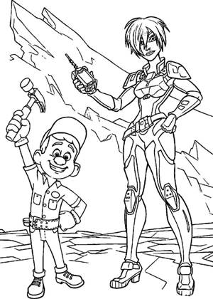 Раскраски Ральф Ральф раскраска 7