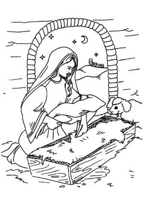 Рождество раскраска 22