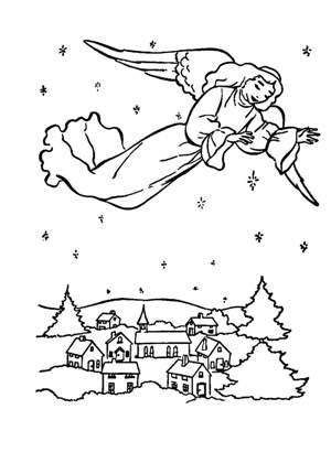 Рождество раскраска 25