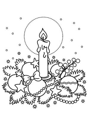 Рождество раскраска 27