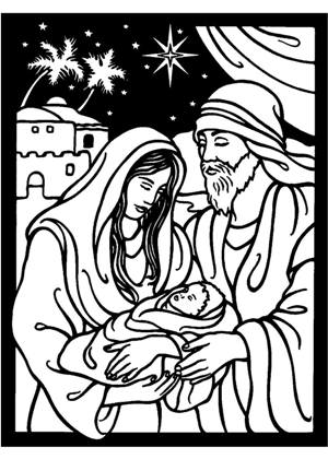 Рождество раскраска 6