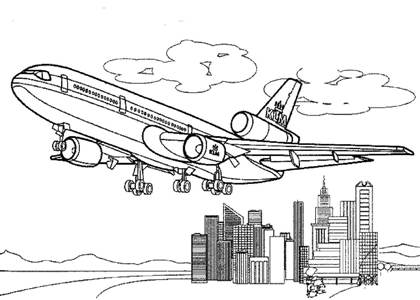 Раскраски Самолёты Самолёты раскраска 14