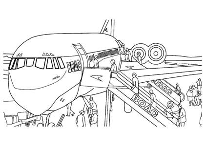 Раскраски Самолёты Самолёты раскраска 22
