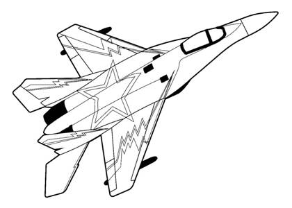 Раскраски Самолёты Самолёты раскраска 27
