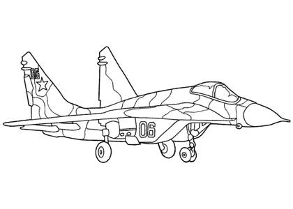 Раскраски Самолёты Самолёты раскраска 30