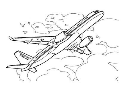 Раскраски Самолёты Самолёты раскраска 32