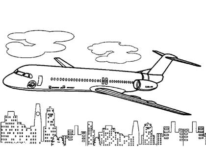 Раскраски Самолёты Самолёты раскраска 36