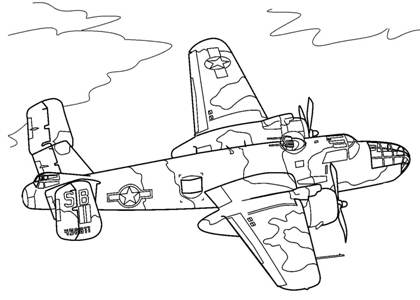 Раскраски Самолёты Самолёты раскраска 38