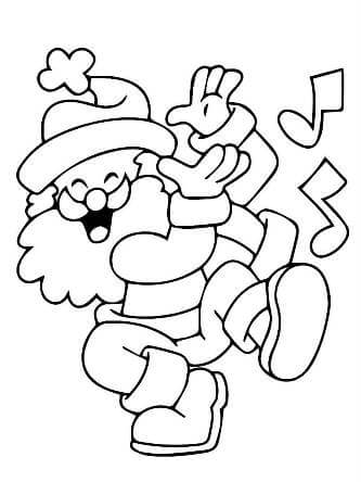 Санта Клаус – раскраска 12