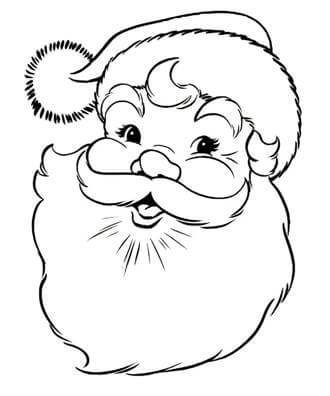 Санта Клаус – раскраска 6