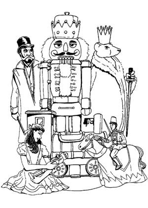 Раскраски Щелкунчик Щелкунчик раскраска 12