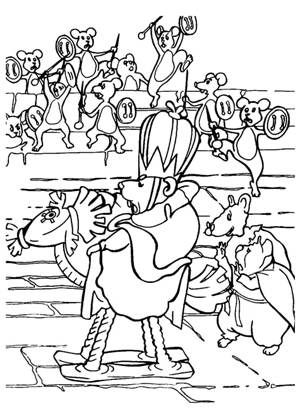 Раскраски Щелкунчик Щелкунчик раскраска 17