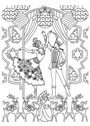 Раскраски Щелкунчик Щелкунчик раскраска 4