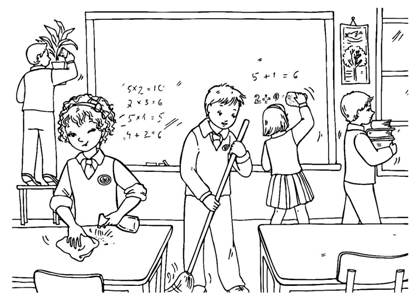 Раскраски Школа Школа раскраска 26