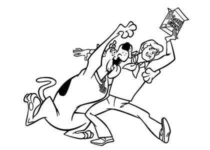 Скуби Ду раскраска 1