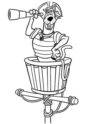 Скуби Ду раскраска 11