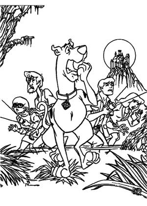 Скуби Ду раскраска 15