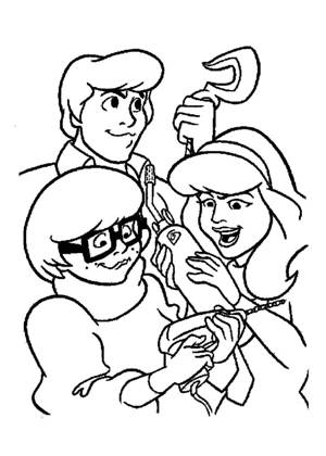 Скуби Ду раскраска 25