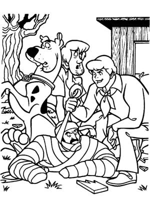 Скуби Ду раскраска 29