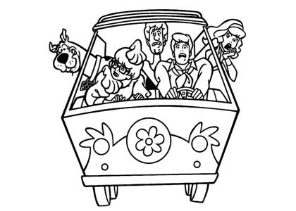 Скуби Ду раскраска 3