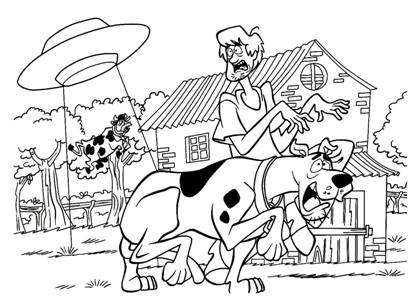 Скуби Ду раскраска 4