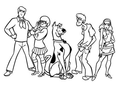 Скуби Ду раскраска 5