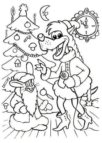 Раскраски Снегурочка Снегурочка — раскраска 8