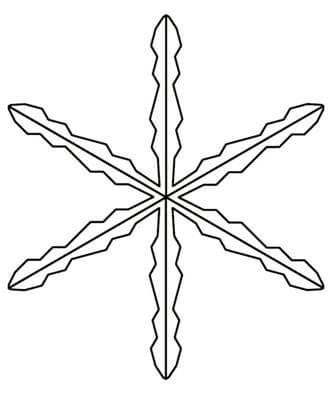 Снежинки – раскраска 1