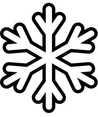 Снежинки – раскраска 24