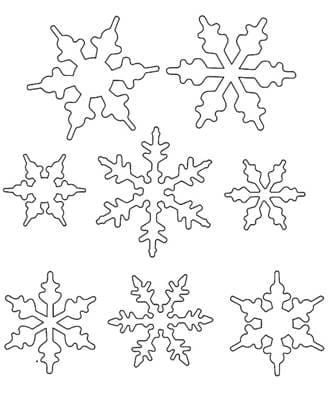 Снежинки – раскраска 25