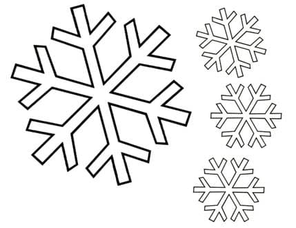 Снежинки – раскраска 28