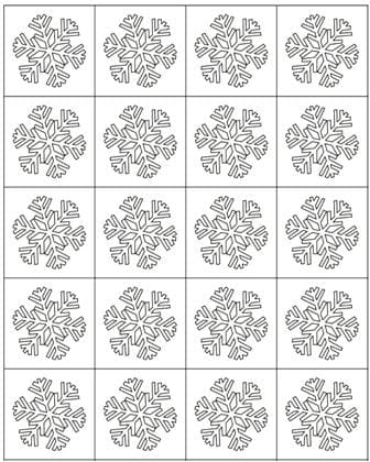 Снежинки – раскраска 29