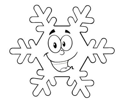 Снежинки – раскраска 31