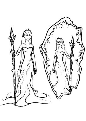 Раскраски Снежная Королева Снежная Королева раскраска 13