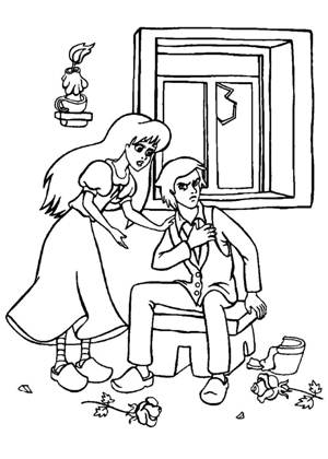 Раскраски Снежная Королева Снежная Королева раскраска 14