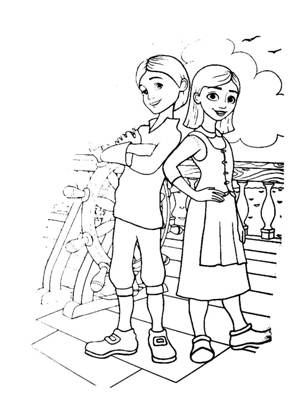 Раскраски Снежная Королева Снежная Королева раскраска 16