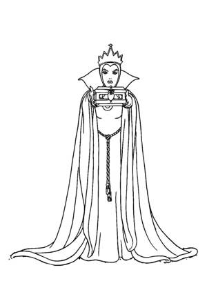 Раскраски Снежная Королева Снежная Королева раскраска 24