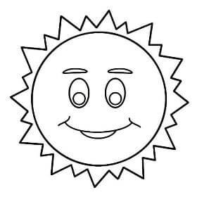 Раскраски Солнышко Солнышко