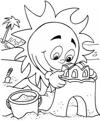 Раскраски Солнышко Солнышко