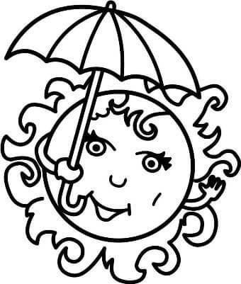 Раскраски Солнышко Солнышко